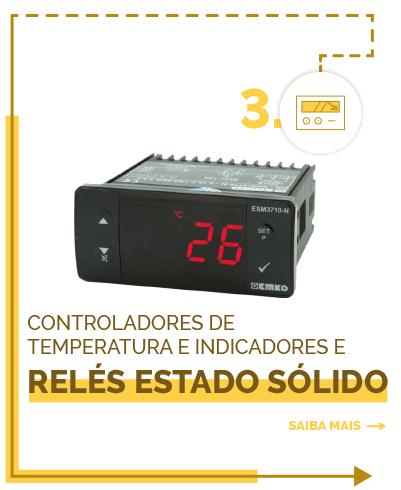 Controladores de Temperatura e Indicadores e Relés Estado Sólido